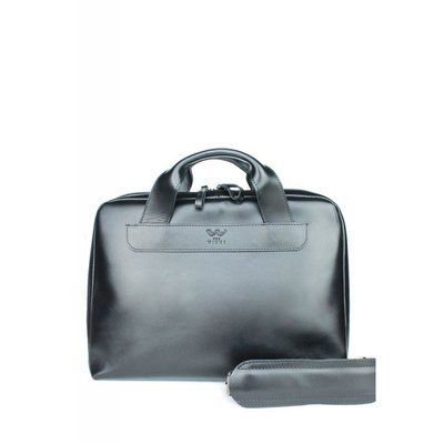 Кожаная деловая сумка Attache Briefcase черный 30002592 фото