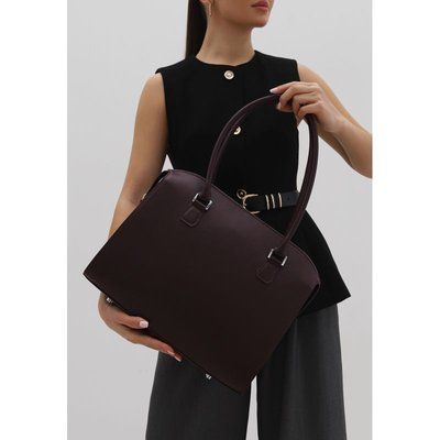 Женская сумка из натуральной кожи Business бордовая 30004908 фото